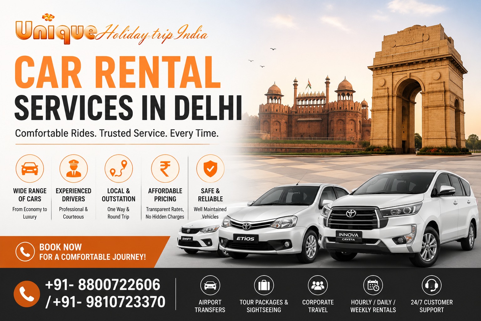 Car Rental Services in Delhi