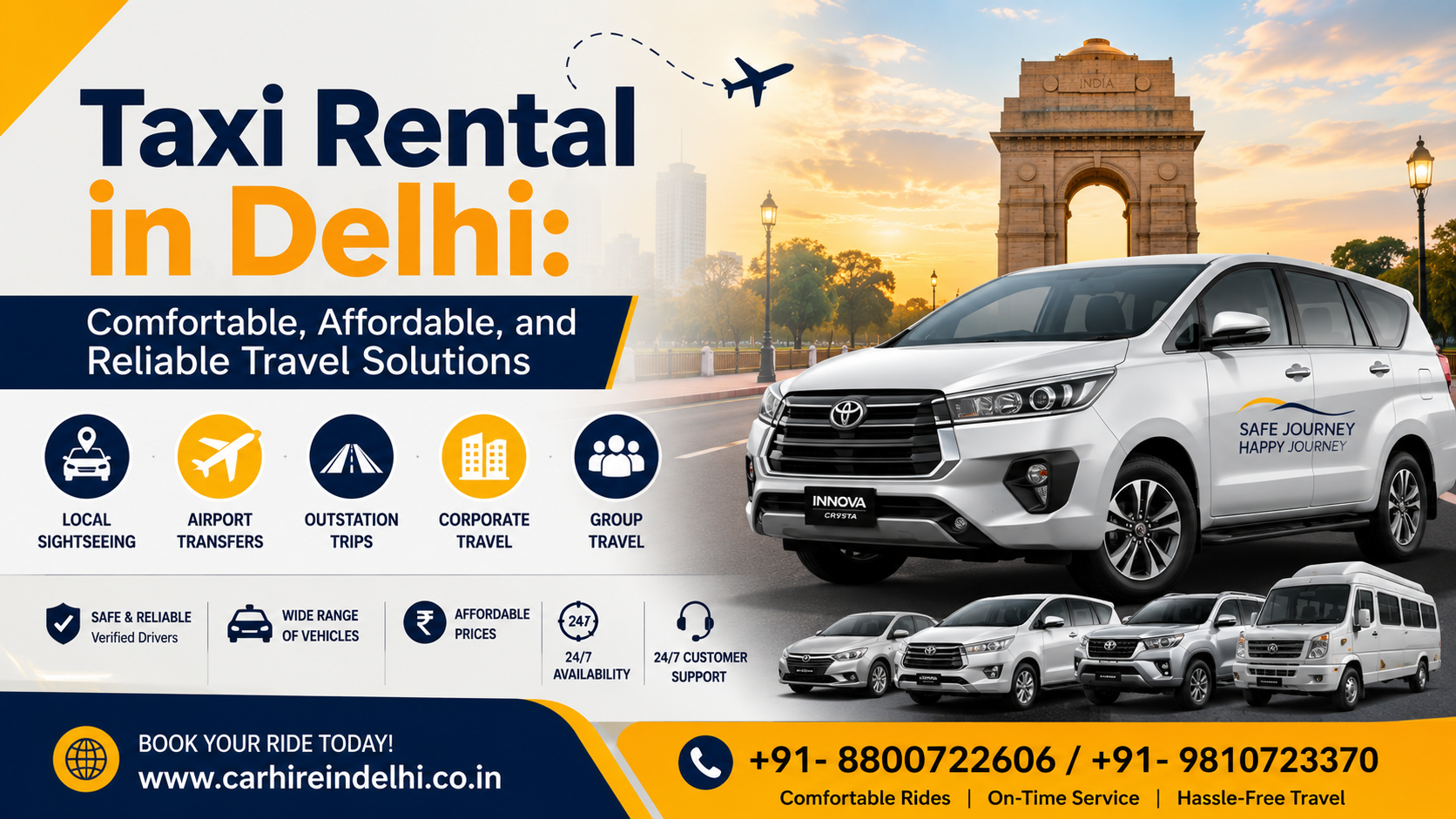 Taxi Rental in Delhi